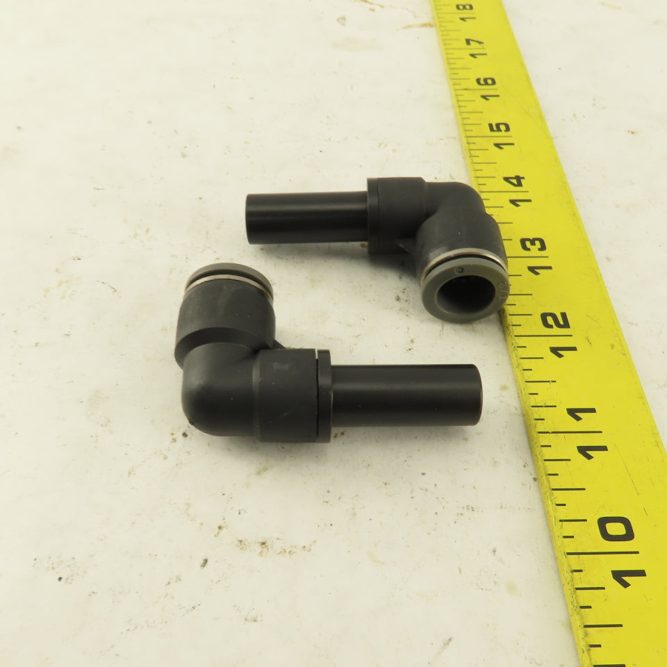 1/2" Male Stem X 1/2" Push To Connect Tube Elbow 90-?Nylon Fitting Lot Of 2