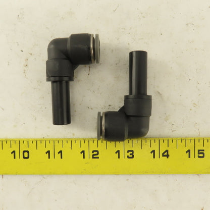 1/2" Male Stem X 1/2" Push To Connect Tube Elbow 90-?Nylon Fitting Lot Of 2