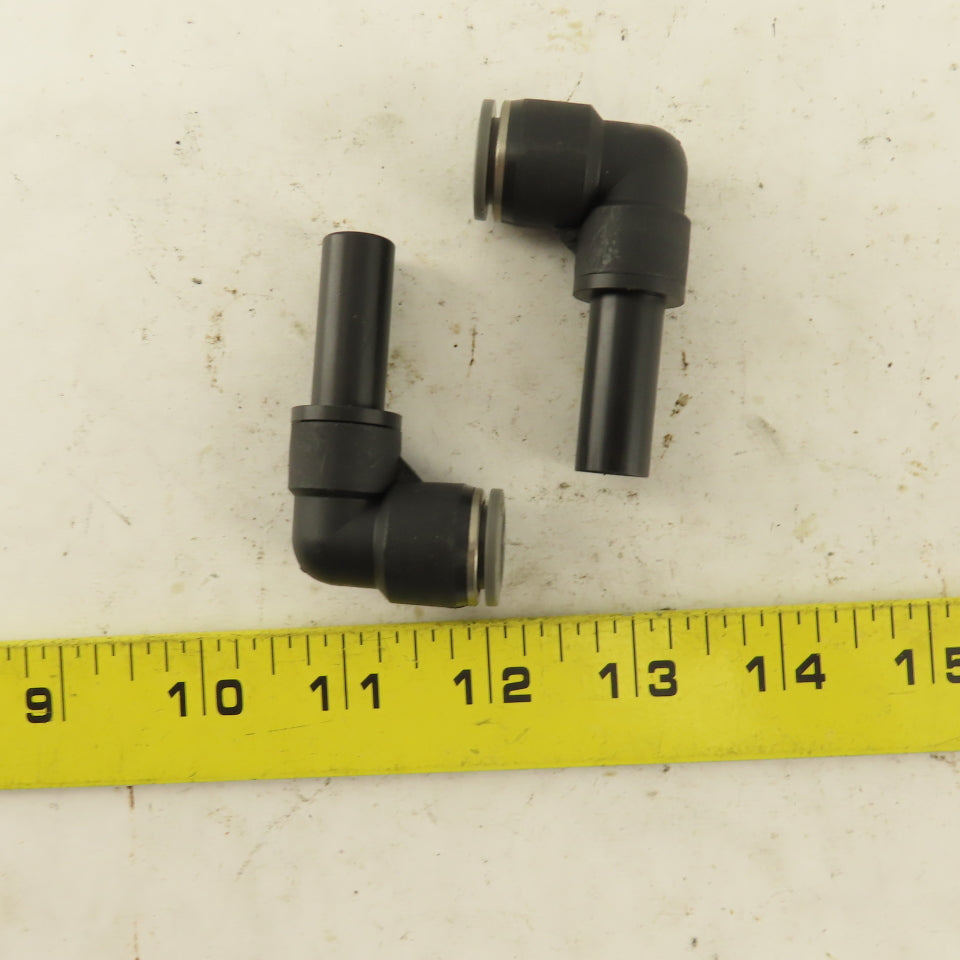1/2" Male Stem X 1/2" Push To Connect Tube Elbow 90-?Nylon Fitting Lot Of 2