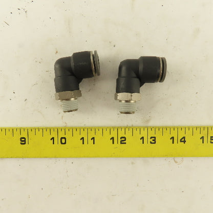 1/4" NPT x 1/2" Tube Push To Connect Elbow 90-? Lot Of 2