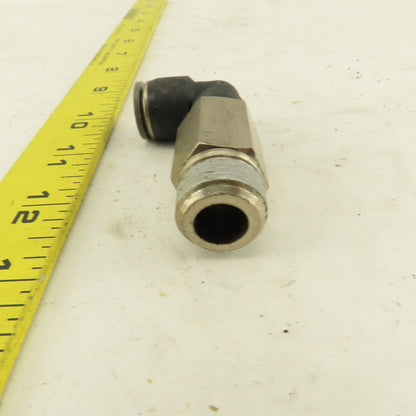 1/2" NPT x 1/2" Tube Push To Connect Elbow 90° Extended