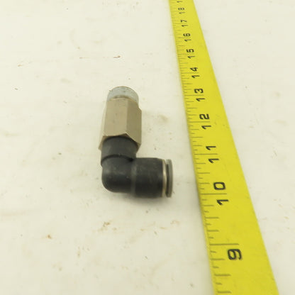 1/2" NPT x 1/2" Tube Push To Connect Elbow 90° Extended