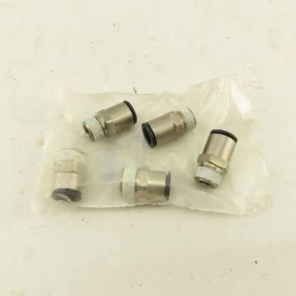 Legris 12mm Tube Push To Connect 1/2 NPT Straight Connector NPB Lot Of 5
