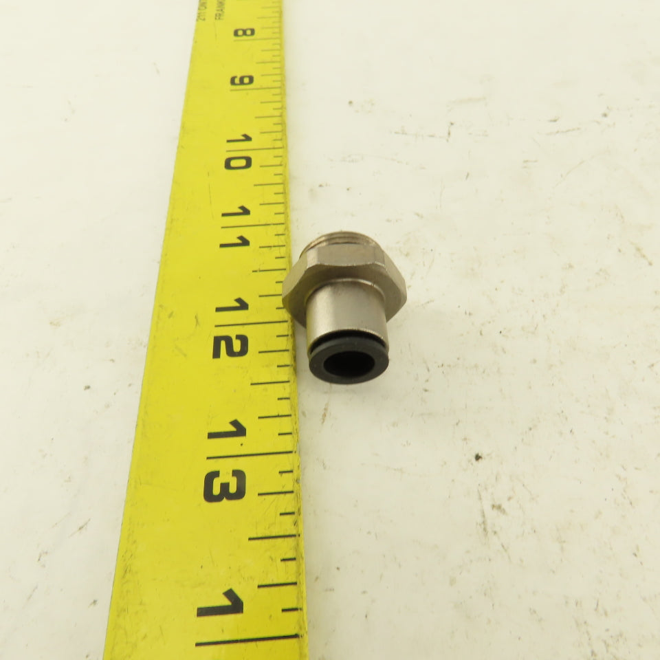 5/16 Tube Push To Connect 3/8 NPT O-Ring Seat Straight Connector Stainless Steel