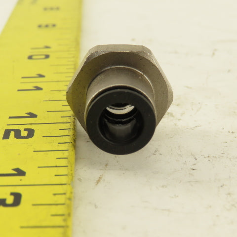 5/16 Tube Push To Connect 3/8 NPT O-Ring Seat Straight Connector Stainless Steel