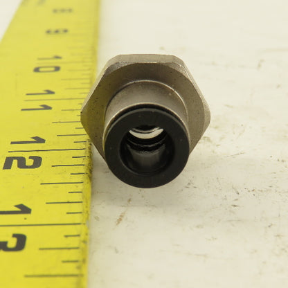 5/16 Tube Push To Connect 3/8 NPT O-Ring Seat Straight Connector Stainless Steel