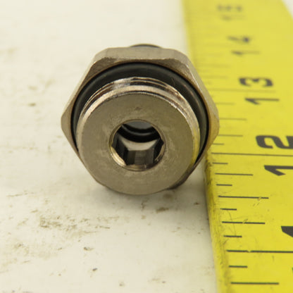 5/16 Tube Push To Connect 3/8 NPT O-Ring Seat Straight Connector Stainless Steel