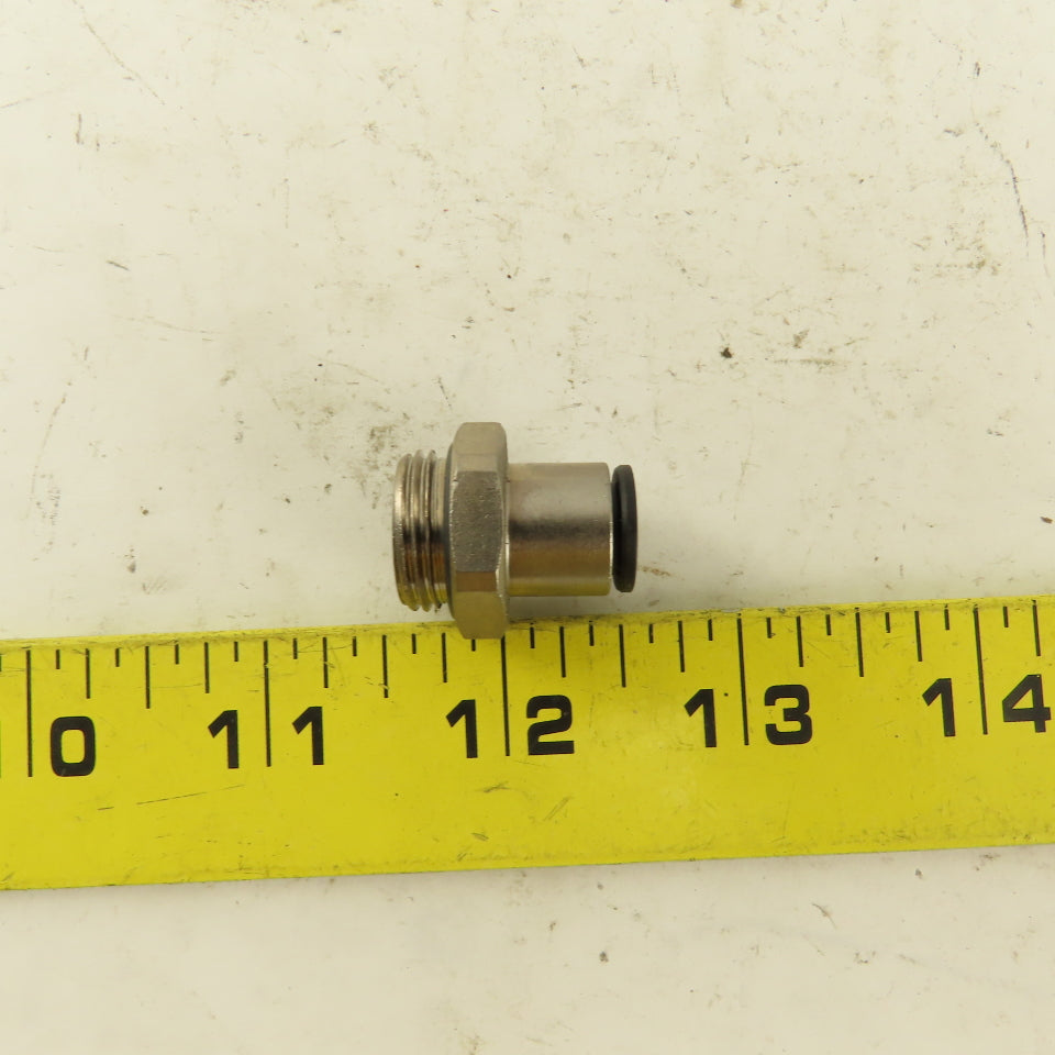 5/16 Tube Push To Connect 3/8 NPT O-Ring Seat Straight Connector Stainless Steel