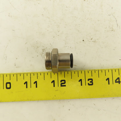 5/16 Tube Push To Connect 3/8 NPT O-Ring Seat Straight Connector Stainless Steel