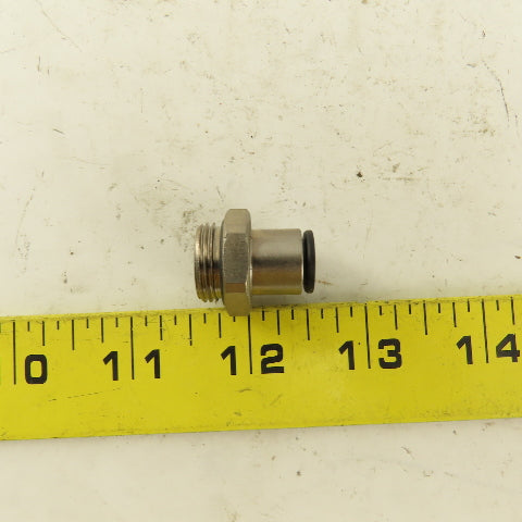 5/16 Tube Push To Connect 3/8 NPT O-Ring Seat Straight Connector Stainless Steel