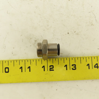 5/16 Tube Push To Connect 3/8 NPT O-Ring Seat Straight Connector Stainless Steel