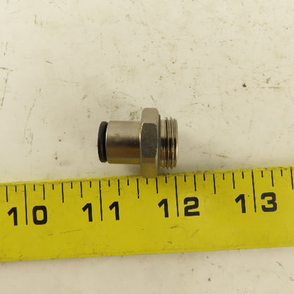 5/16 Tube Push To Connect 3/8 NPT O-Ring Seat Straight Connector Stainless Steel