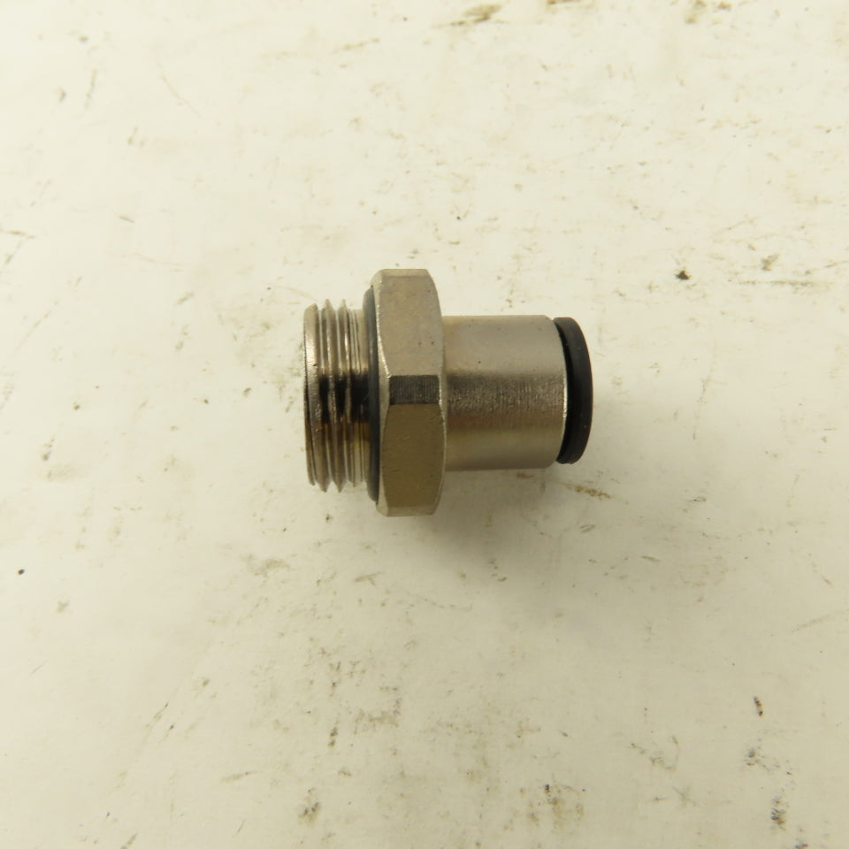 5/16 Tube Push To Connect 3/8 NPT O-Ring Seat Straight Connector Stainless Steel