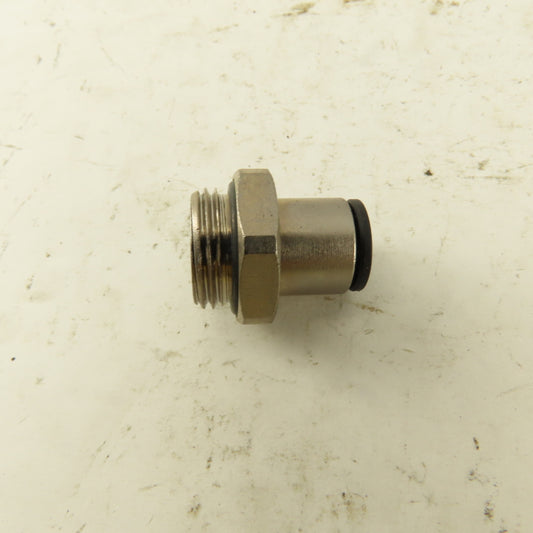 5/16 Tube Push To Connect 3/8 NPT O-Ring Seat Straight Connector Stainless Steel