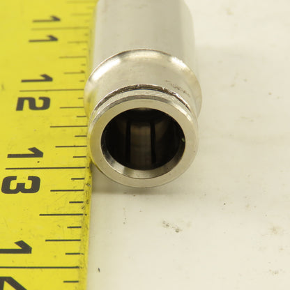 Norgren 12mm Tube Push To Connect Nickle Plated Straight Union Splice 10 Pcs