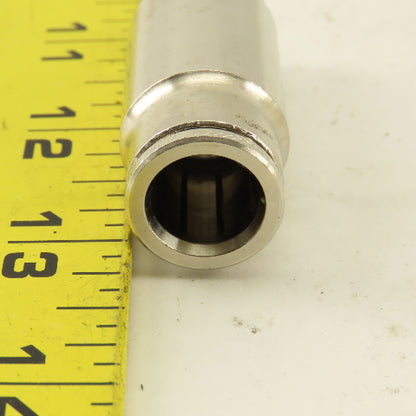 Norgren 12mm Tube Push To Connect Nickle Plated Straight Union Splice 10 Pcs