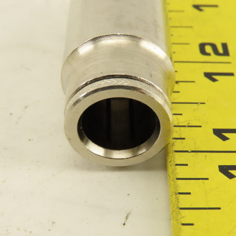 Norgren 12mm Tube Push To Connect Nickle Plated Straight Union Splice 10 Pcs
