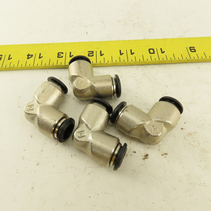 Alpha Aignep 10mm Tube Push To Connect 90° Elbow Union Lot Of 4