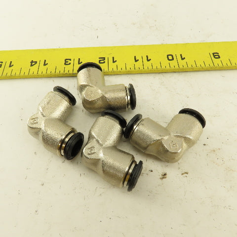 Alpha Aignep 10mm Tube Push To Connect 90° Elbow Union Lot Of 4