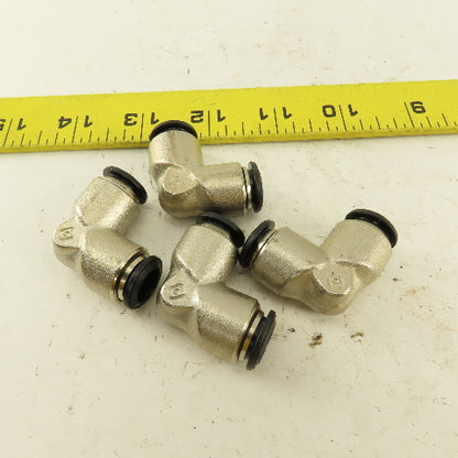 Alpha Aignep 10mm Tube Push To Connect 90° Elbow Union Lot Of 4