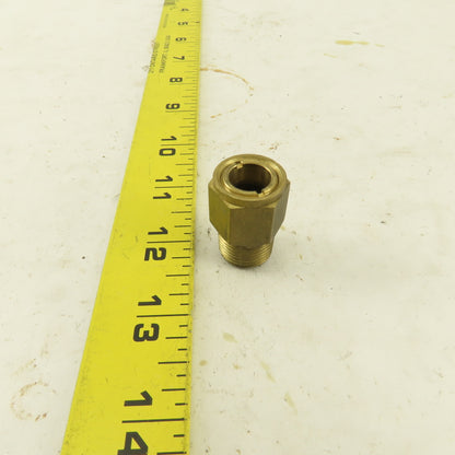 3/8" NPT Male Brass Liquid Level Sight Glass Gage Low Pressure