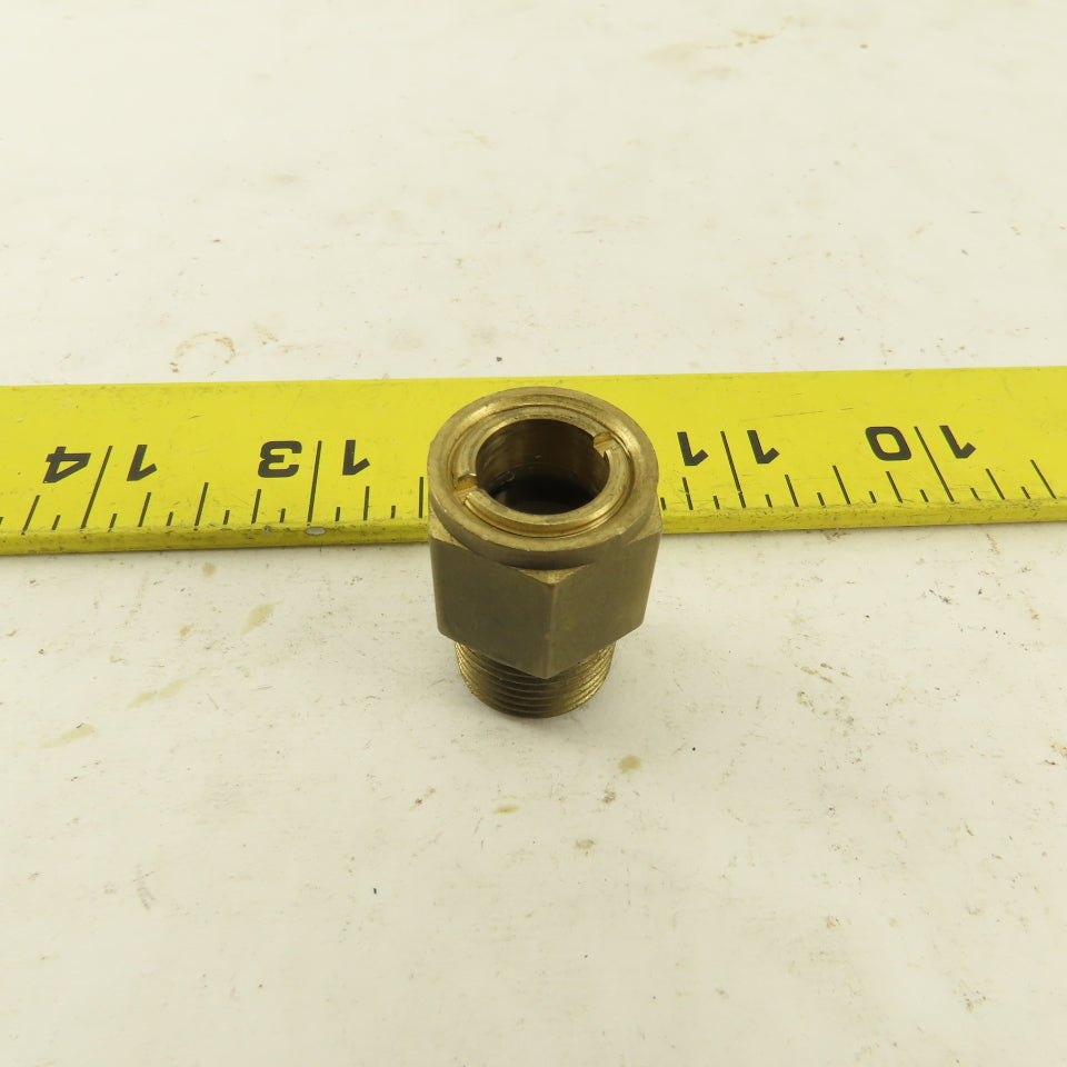3/8" NPT Male Brass Liquid Level Sight Glass Gage Low Pressure