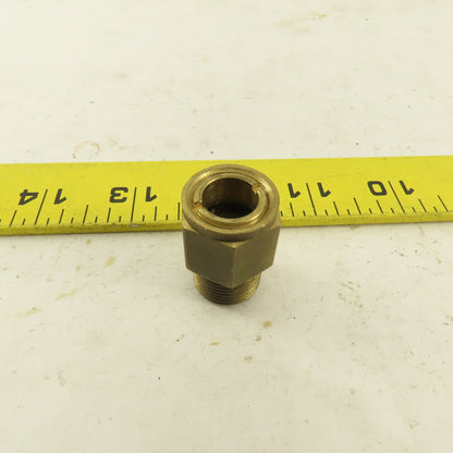 3/8" NPT Male Brass Liquid Level Sight Glass Gage Low Pressure