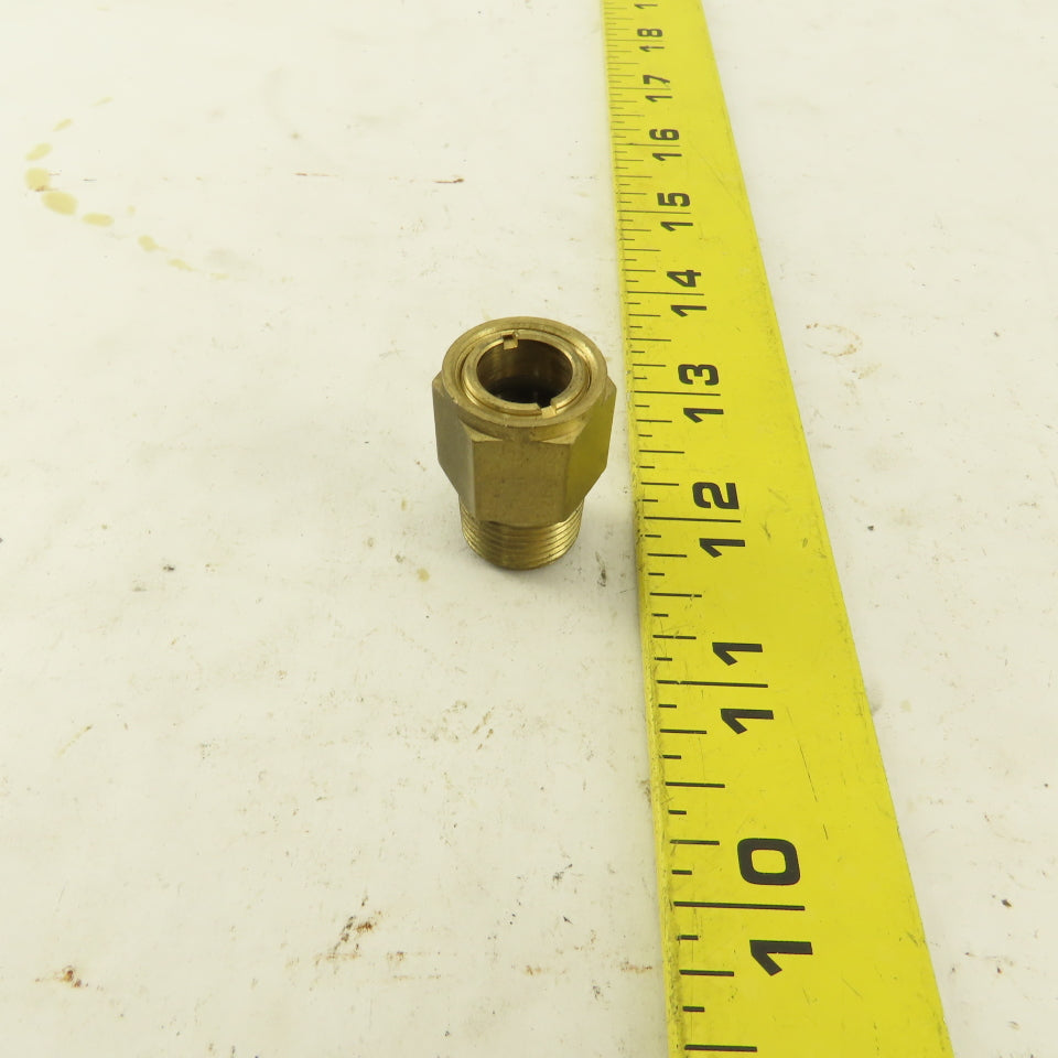 3/8" NPT Male Brass Liquid Level Sight Glass Gage Low Pressure