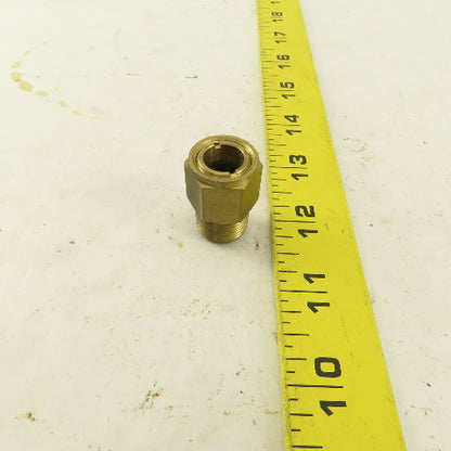 3/8" NPT Male Brass Liquid Level Sight Glass Gage Low Pressure