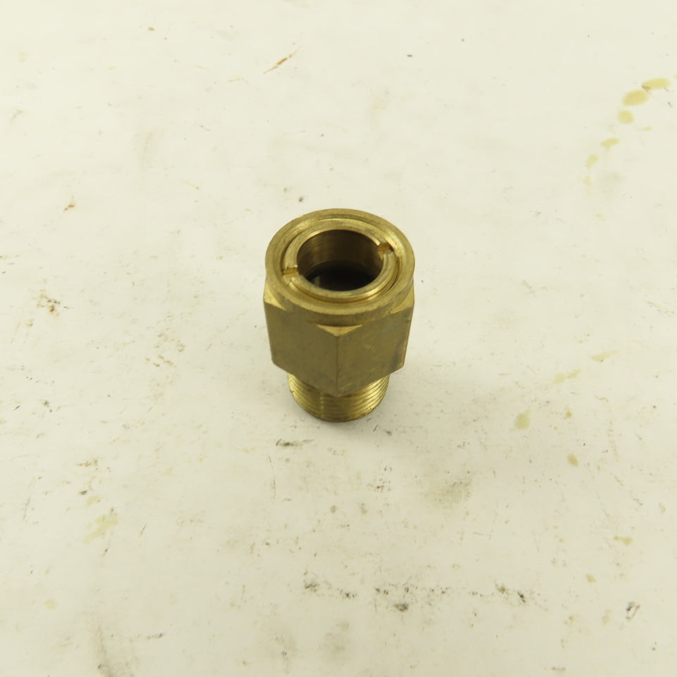 3/8" NPT Male Brass Liquid Level Sight Glass Gage Low Pressure