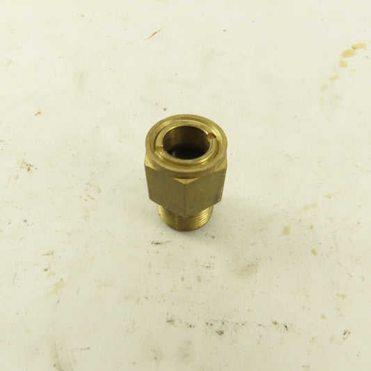 3/8" NPT Male Brass Liquid Level Sight Glass Gage Low Pressure