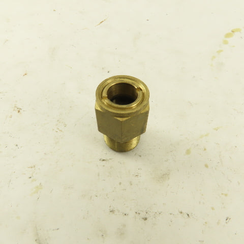 3/8" NPT Male Brass Liquid Level Sight Glass Gage Low Pressure