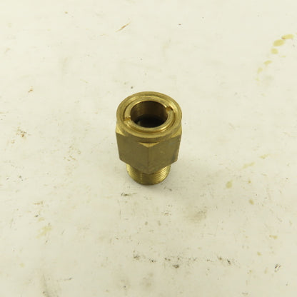 3/8" NPT Male Brass Liquid Level Sight Glass Gage Low Pressure