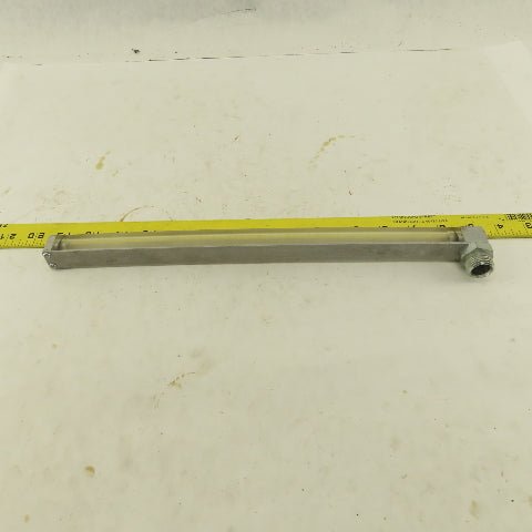 Oil-Rite 3/4" Square Liquid Level Indicator Gauge 13" View 1/2" Short Elbow