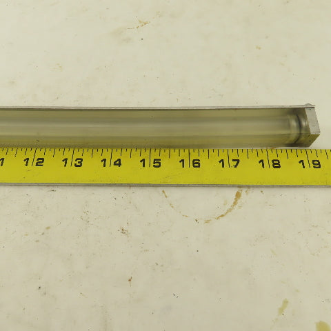 Oil-Rite 3/4" Square Liquid Level Indicator Gauge 13" View 1/2" Short Elbow