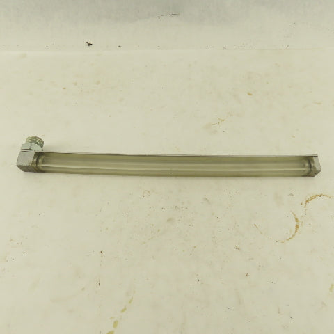 Oil-Rite 3/4" Square Liquid Level Indicator Gauge 13" View 1/2" Short Elbow