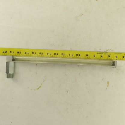 Oil-Rite 3/4" Square Liquid Level Indicator Gauge 13" View 1/2"NPT Long Elbow