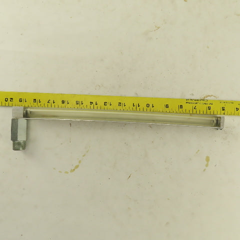Oil-Rite 3/4" Square Liquid Level Indicator Gauge 13" View 1/2"NPT Long Elbow
