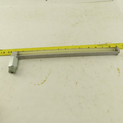 Oil-Rite 3/4" Square Liquid Level Indicator Gauge 13" View 1/2"NPT Long Elbow