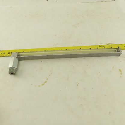 Oil-Rite 3/4" Square Liquid Level Indicator Gauge 13" View 1/2"NPT Long Elbow