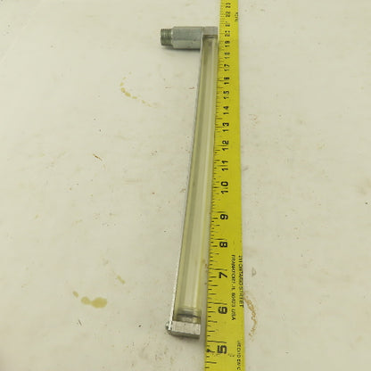 Oil-Rite 3/4" Square Liquid Level Indicator Gauge 13" View 1/2"NPT Long Elbow