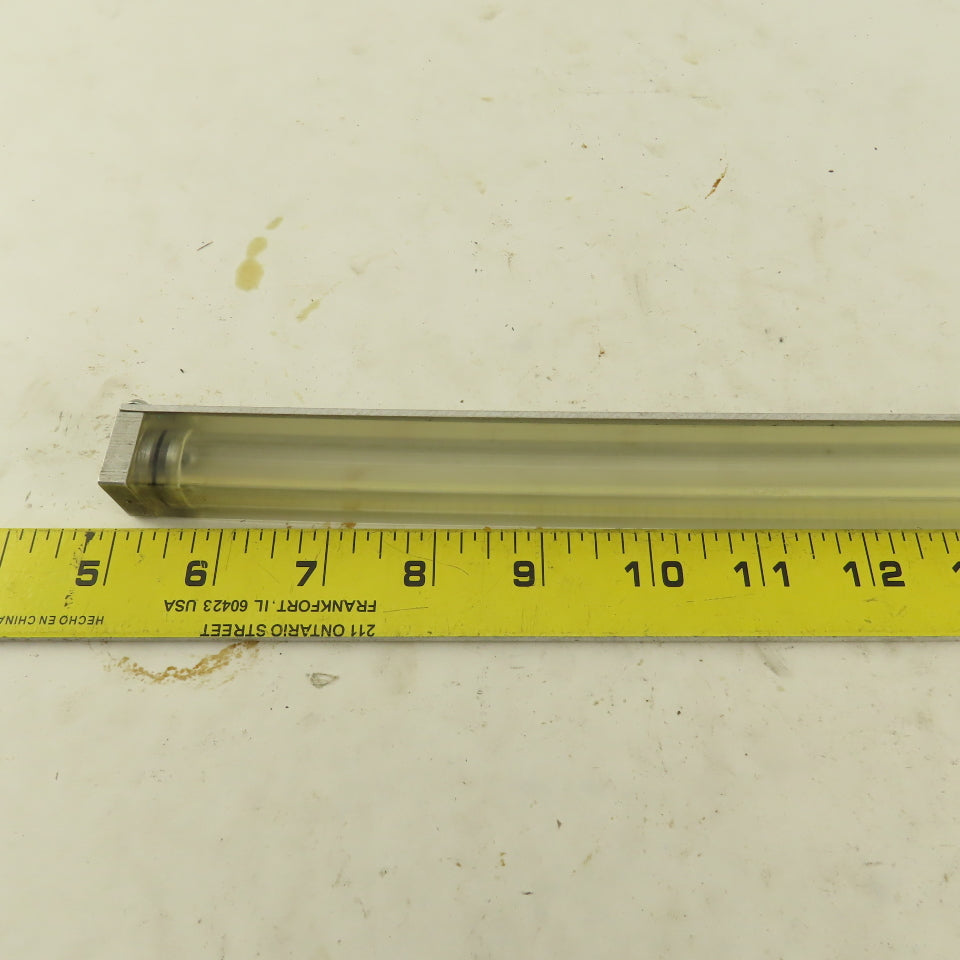 Oil-Rite 3/4" Square Liquid Level Indicator Gauge 13" View 1/2"NPT Long Elbow