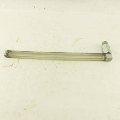 Oil-Rite 3/4" Square Liquid Level Indicator Gauge 13" View 1/2"NPT Long Elbow