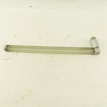 Oil-Rite 3/4" Square Liquid Level Indicator Gauge 13" View 1/2"NPT Long Elbow