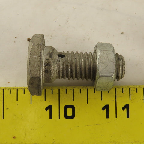 1/2-13 Thread Low Profile Hex Head Banjo Bolt 15/16" Head 1-5/8" OAL Lot Of 2