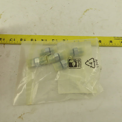 Parker 6 F50X-S 5/16" OD Tube x 9/16"-18 JIC 37° O-Ring Seat Straight Lot Of 5