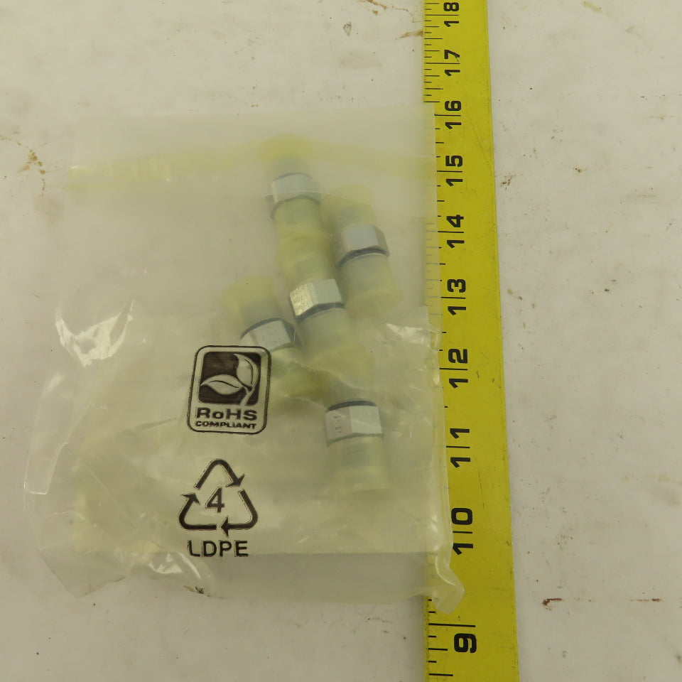 Parker 6 F50X-S 5/16" OD Tube x 9/16"-18 JIC 37° O-Ring Seat Straight Lot Of 5