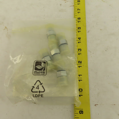 Parker 6 F50X-S 5/16" OD Tube x 9/16"-18 JIC 37° O-Ring Seat Straight Lot Of 5