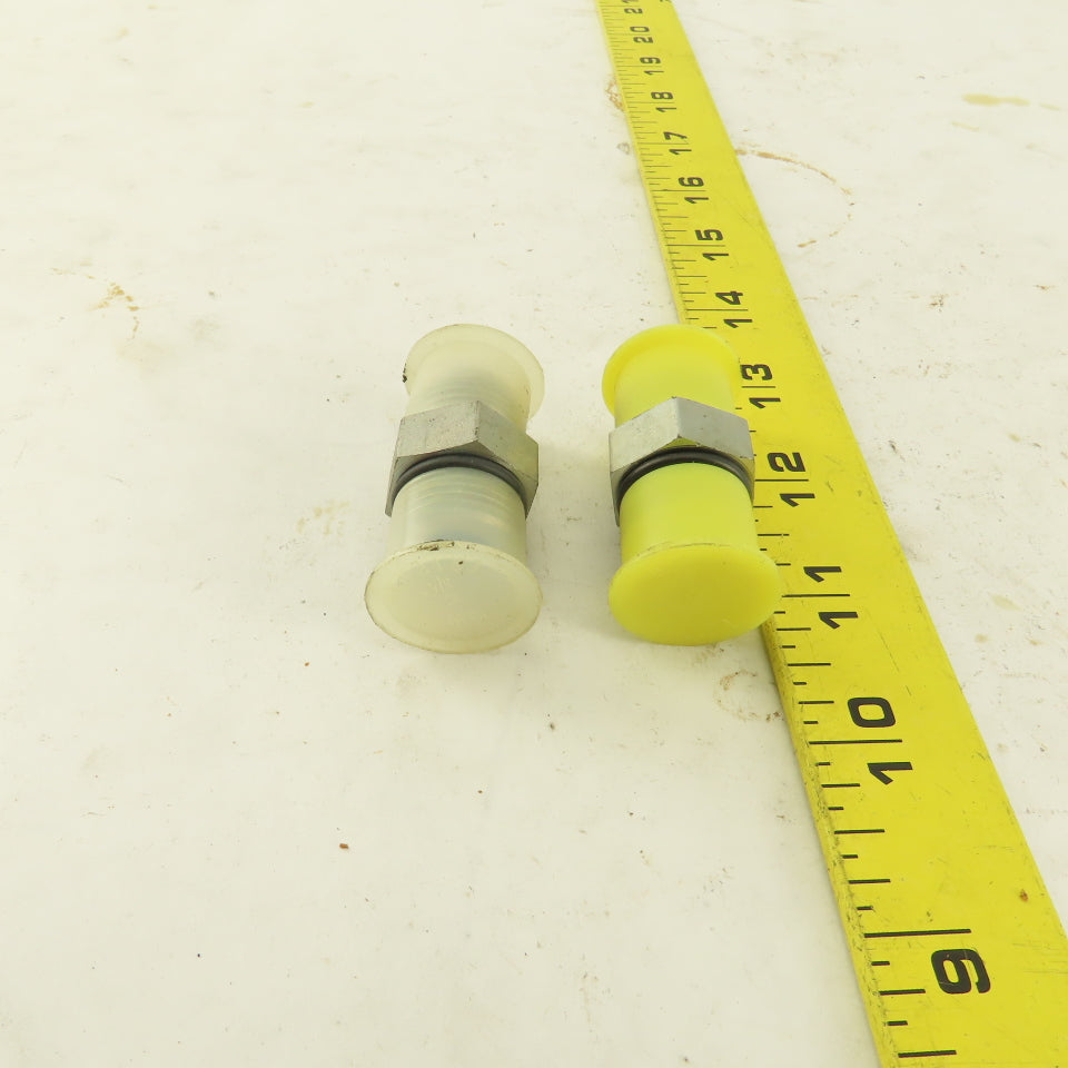 3/8" Hose 3/4-16 (-8) JIC Flare 37-? X 3/8 NPT O-Ring Straight Fitting Lot Of 2