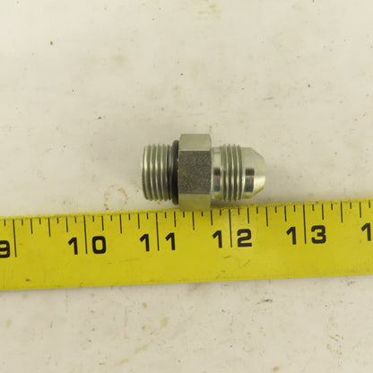 3/8" Hose 3/4-16 (-8) JIC Flare 37-? X 3/8 NPT O-Ring Straight Fitting Lot Of 2